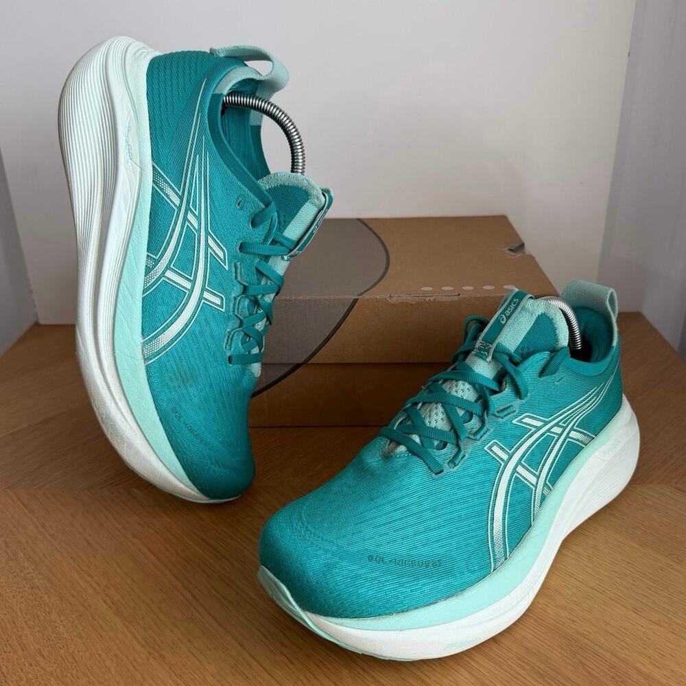 ASICS Gel Nimbus 27 ‘Wave Teal’ Women Running Sneakers- SZ 10.5